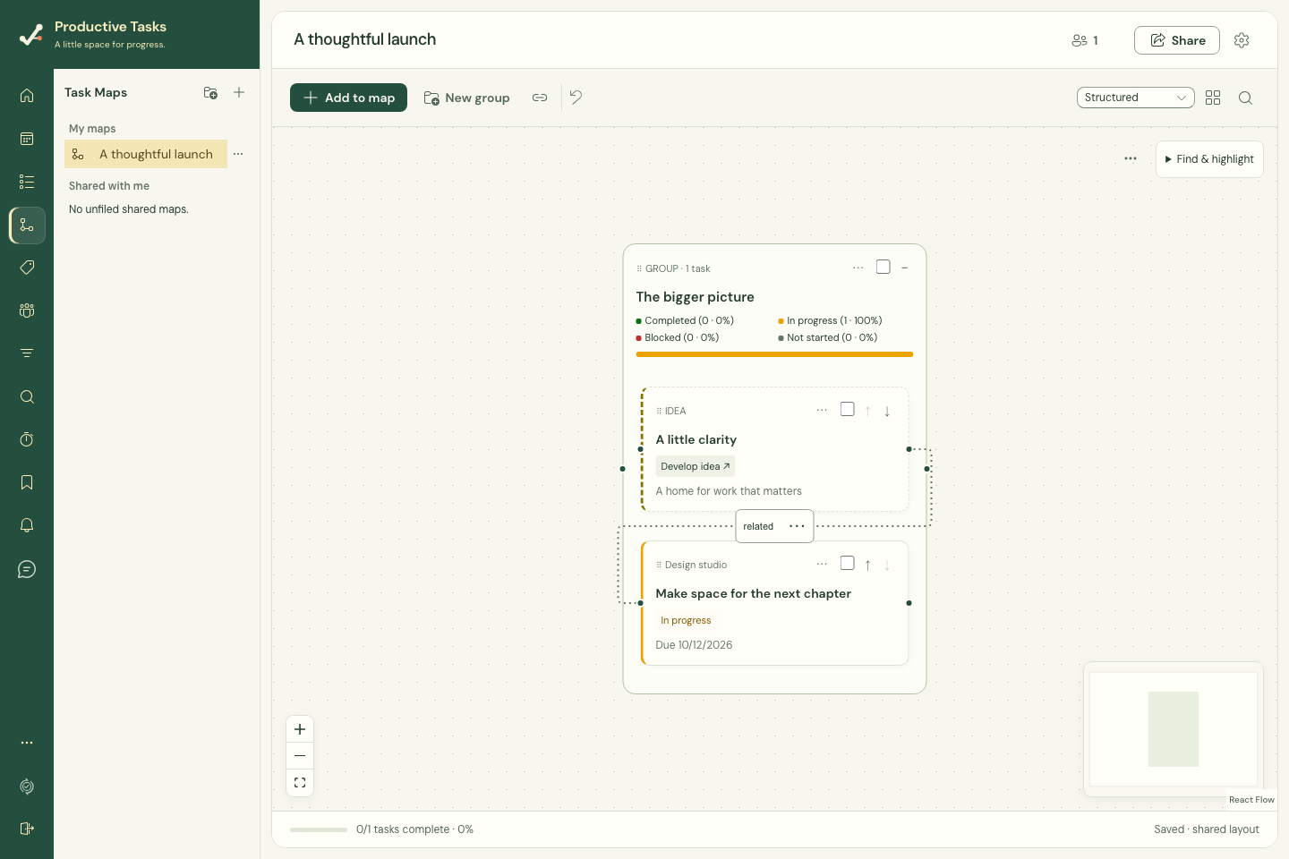 The map editor includes sharing and map-level editing controls.